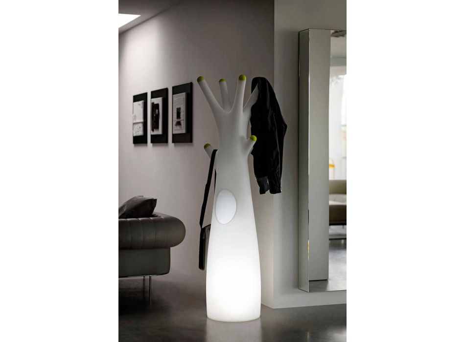 Lichtgevende kapstok in polyethyleen met LED-licht Made in Italy - Oldia Viadurini