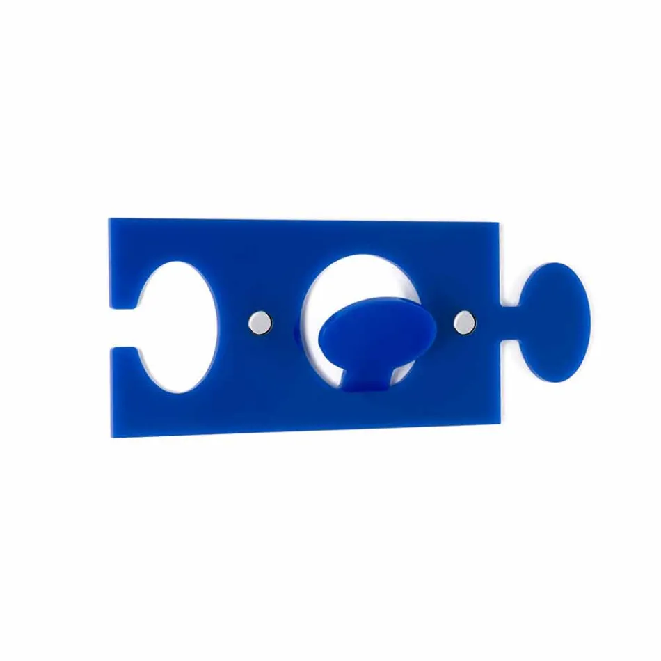 Wandhangers in gekleurd plexiglas enkel ontwerp 4 stuks - Fratack Viadurini