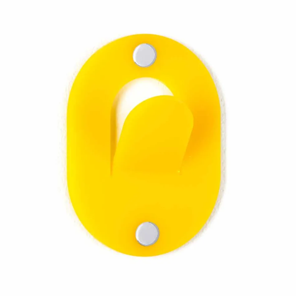 Wandhanger in gekleurd plexiglas 5 stuks clipontwerp - Freddie Viadurini