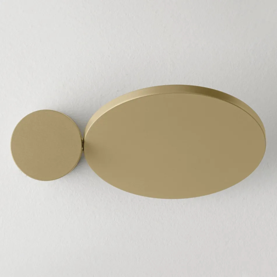 345° draaibare metalen wandlamp gemaakt in Italië - Lumi Viadurini