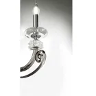 2-lichts wandlamp in geblazen glas en klassiek luxe optisch kristal - Cassea Viadurini
