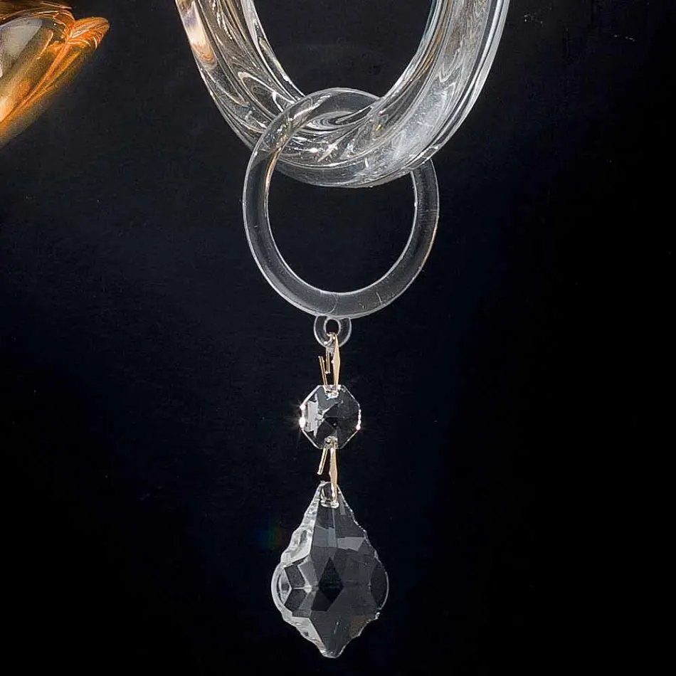 Wall 2 designklassieker lichten in kristal en glas Fine Viadurini