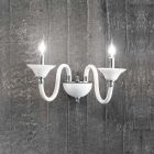 2-lichts wandlamp in klassieke stijl Italiaans ambachtelijk glas - Mindful Viadurini