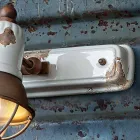 Applique twee schijnwerpers Amelia Ferroluce ambachten Viadurini