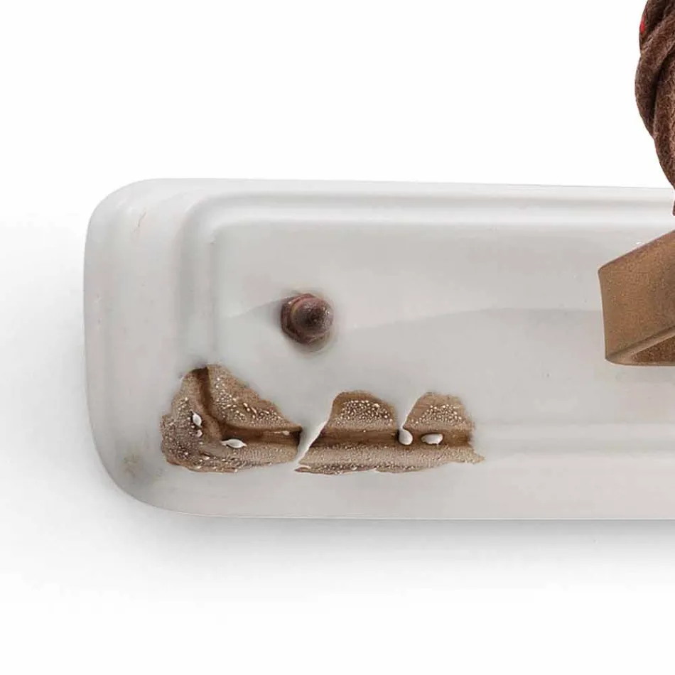 Applique twee schijnwerpers Amelia Ferroluce ambachten Viadurini