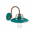 Applique land spotlight in metaal en keramiek Gladys Ferroluce Viadurini