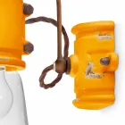 Applique spotlight stedelijke stijl handgemaakte keramische Beth Ferroluce Viadurini