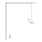 Wandlamp in zwart aluminium en kegel klein minimalistisch design - Mercado Viadurini