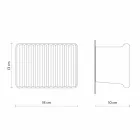 Wandkandelaar met 3 led-lampjes in mat wit keramiek met Umarell - Ometto Viadurini