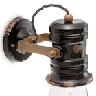 Wandapplique spot in keramiek, glas en metaal verschillende afwerkingen Joy Ferroluce Viadurini