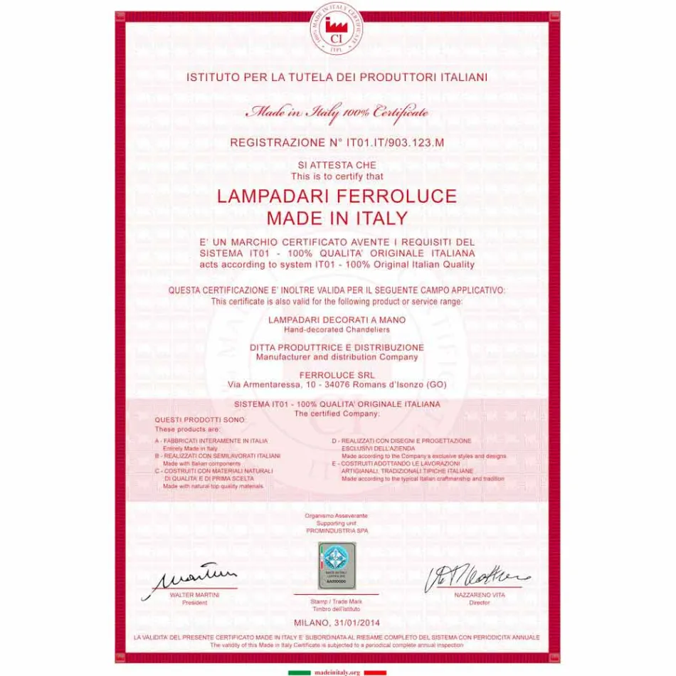 Muur tot muur wit keramiek Ferroluce Trieste Viadurini