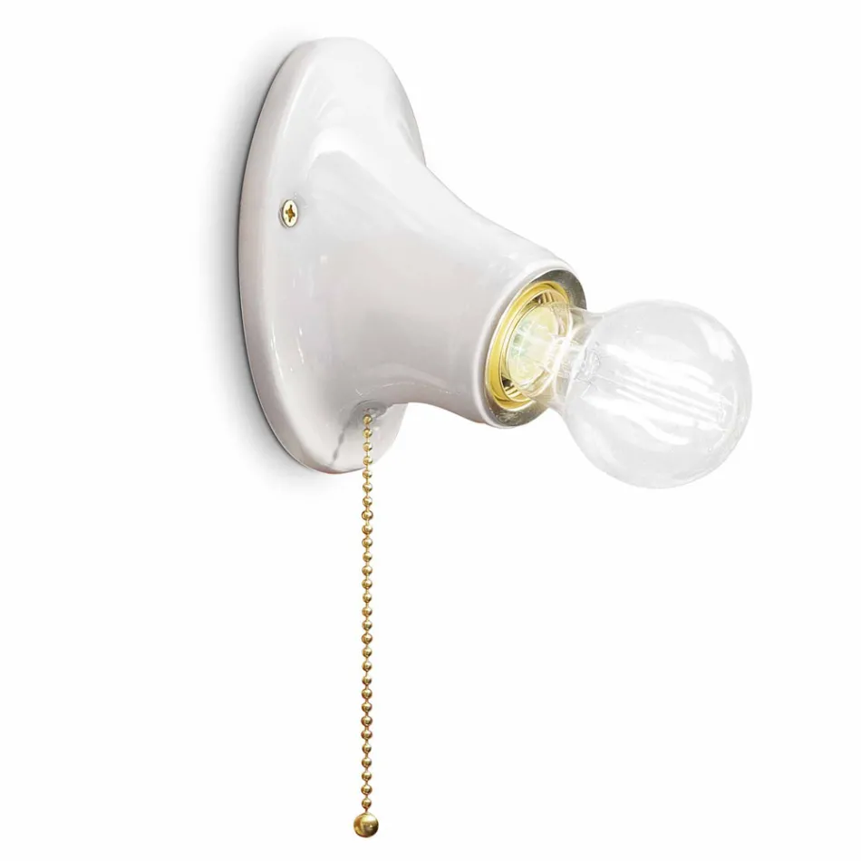 Muur tot muur wit keramiek Ferroluce Trieste Viadurini