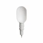 Wandapplicatie in mat wit keramiek design met decoratieve bloemen - Fluxo Viadurini