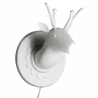 Wandapplicatie in mat wit keramiek Modern design in Cervo - Memento Viadurini