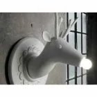 Wandapplicatie in mat wit keramiek Modern design in Cervo - Memento Viadurini