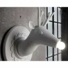 Wandapplicatie in mat wit keramiek Modern design in Cervo - Memento Viadurini