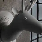 Wandapplicatie in mat wit keramiek Modern design in Cervo - Memento Viadurini