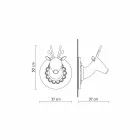 Wandapplicatie in mat wit keramiek Modern design in Cervo - Memento Viadurini