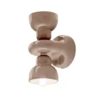 Keramische wandkandelaar met 2 lampen Made in Italy - Berimbau Viadurini