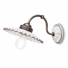 Muur tot muur in glanzend gekleurde thread keramische Ferroluce Viadurini