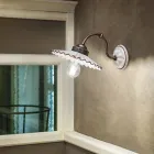 Muur tot muur in glanzend gekleurde thread keramische Ferroluce Viadurini