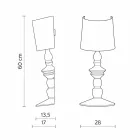 Wandlamp van overschilderbaar keramiek en lampenkap van wit linnen - Cadabra Viadurini