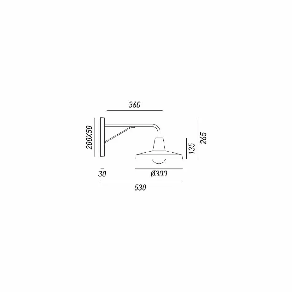 Muur tot muur in industriële stijl antieke ijzeren Sally Il Fanale Viadurini