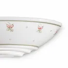 Halve Maan Wandkandelaar in Keramiek Handgeschilderde bloemen - Triëst Viadurini