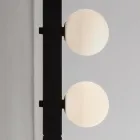 Design wandlamp in zwart aluminium met bollen en spots - Exodus Viadurini