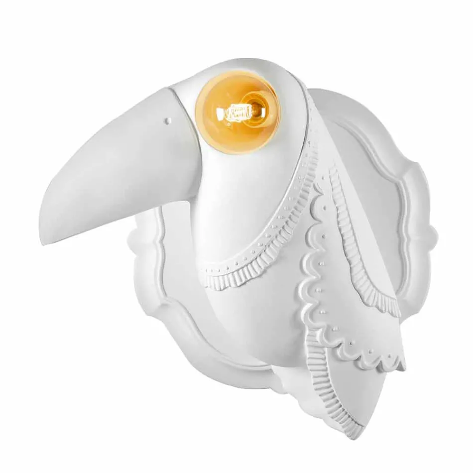 Wandlamp in mat wit keramiek, modern Italiaans design - Tucano Viadurini