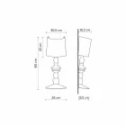 Wandlamp van overschilderbaar keramiek met modern design lampenkap - Cadabra Viadurini