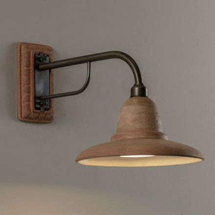 Ambachtelijke tuinapplique in Galestro Made in Italy - Toscot Spoleto Viadurini