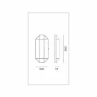 Handgemaakte wandlamp in glas en messing met 1 of 2 lampen - gebonden door Il Fanale Viadurini