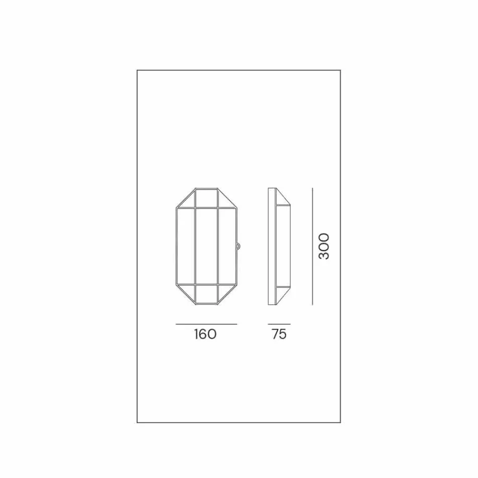 Handgemaakte wandlamp in glas en messing met 1 of 2 lampen - gebonden door Il Fanale Viadurini