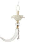 Klassieke wandlamp 2-lichts geblazen glas en bloemendetails - Bluminda Viadurini