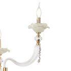 Klassieke wandlamp 3-lichts geblazen glas en bloemendetails - Bluminda Viadurini