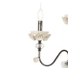 Klassieke wandlamp 6 lichts in porselein en luxe geblazen glas - Eteria Viadurini