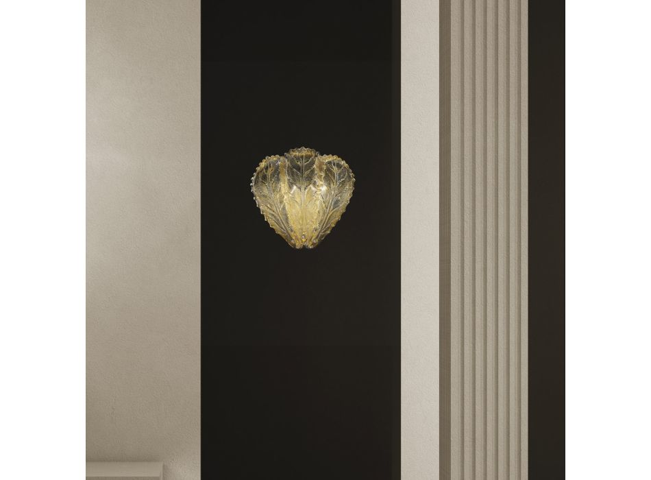 Klassieke wandlamp in Venetiaans glas en metaal Made in Italy - Artemide Viadurini
