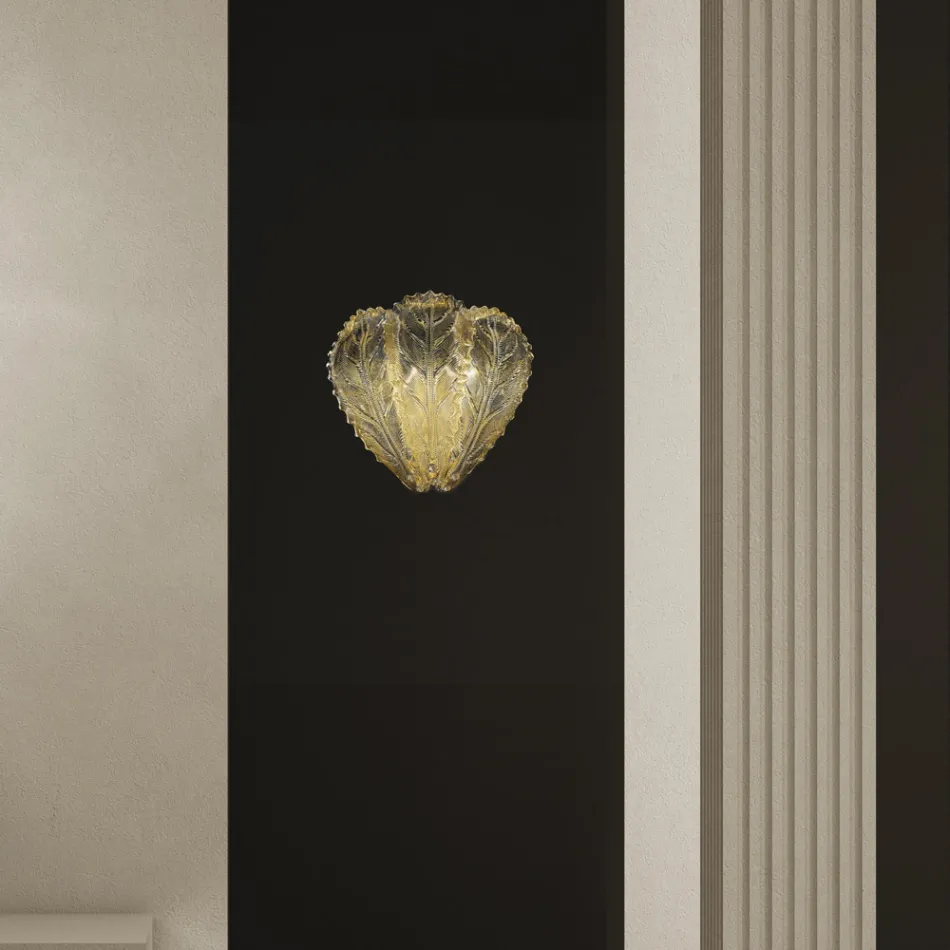 Klassieke wandlamp in Venetiaans glas en metaal Made in Italy - Artemide Viadurini