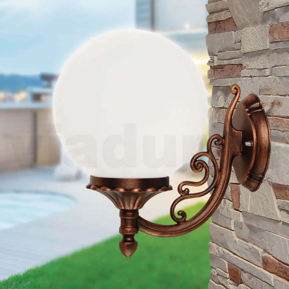 Appliqué met acrylbol en gegoten aluminium structuur - Trovanero Viadurini