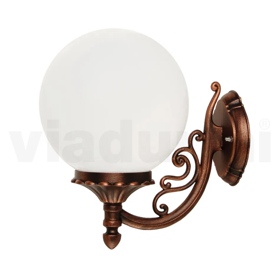 Appliqué met acrylbol en gegoten aluminium structuur - Trovanero Viadurini