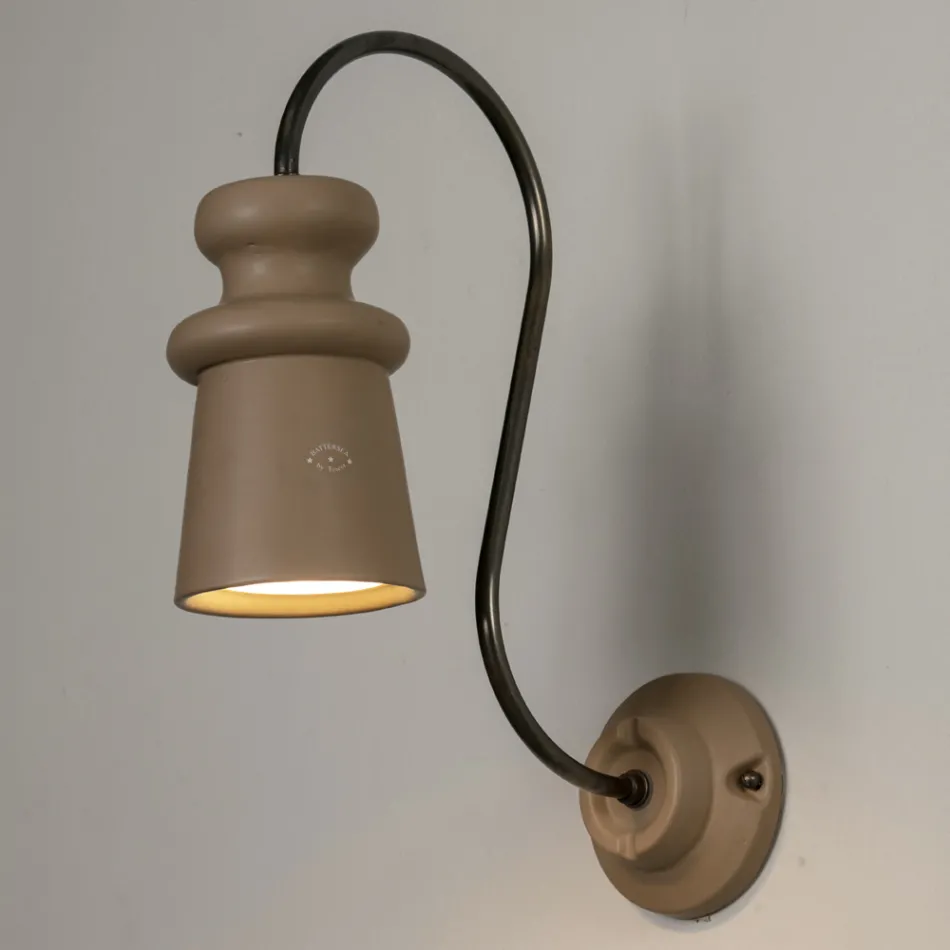 Handgemaakte Majolica buitenwandlamp Made in Italy - Toscot Battersea Viadurini