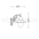 Buitenwandlamp van aluminium en polycarbonaat Made in Italy - Cassandra Viadurini