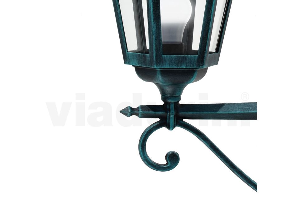 Buitenwandlamp van aluminium en glas Made in Italy Vintage - Janira Viadurini