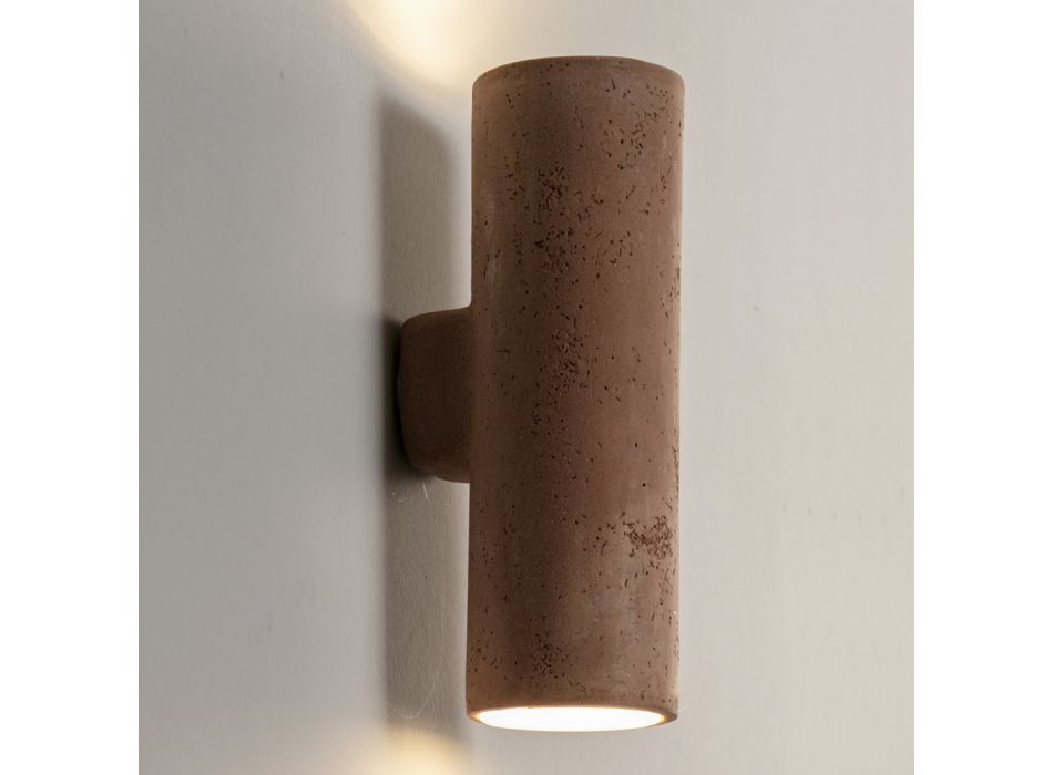 Buitenwandlamp in gekleurde klei en PMMA Made in Italy - Toscot Hans Viadurini