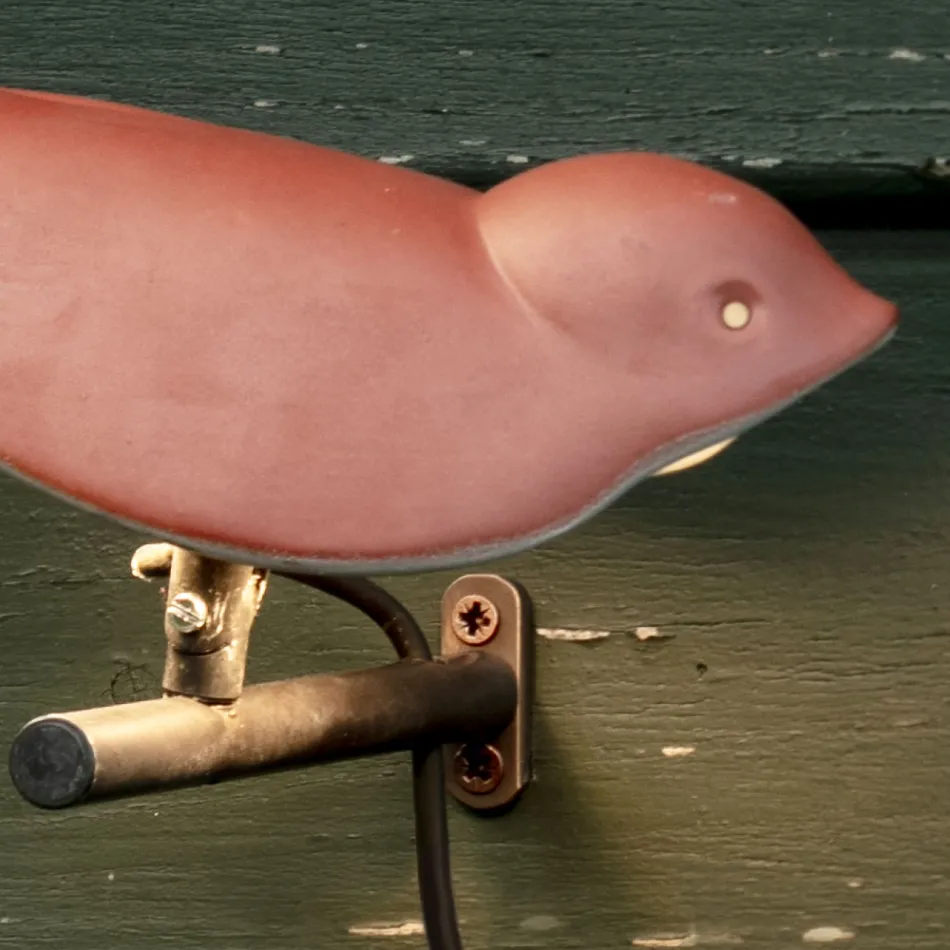 Buitenwandlamp in geëmailleerd Toscaans majolica, gemaakt in Italië - Uccellino Viadurini