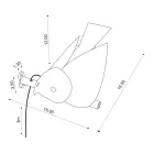 Buitenwandlamp in geëmailleerd Toscaans majolica, gemaakt in Italië - Uccellino Viadurini
