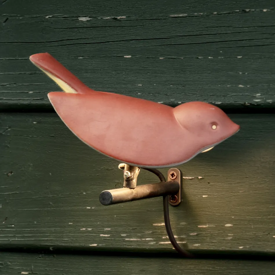 Buitenwandlamp in geëmailleerd Toscaans majolica, gemaakt in Italië - Uccellino Viadurini