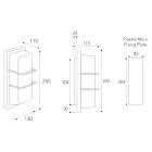 Buitenwandlamp van messing, E27 fitting en geometrische stijl, gemaakt in Italië - Kristal Viadurini