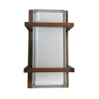 Messing buitenwandlamp, E27, geometrische stijl, gemaakt in Italië - Kristal Viadurini